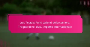 Luis Tejada: Punti salienti della carriera, Traguardi nei club, Impatto internazionale